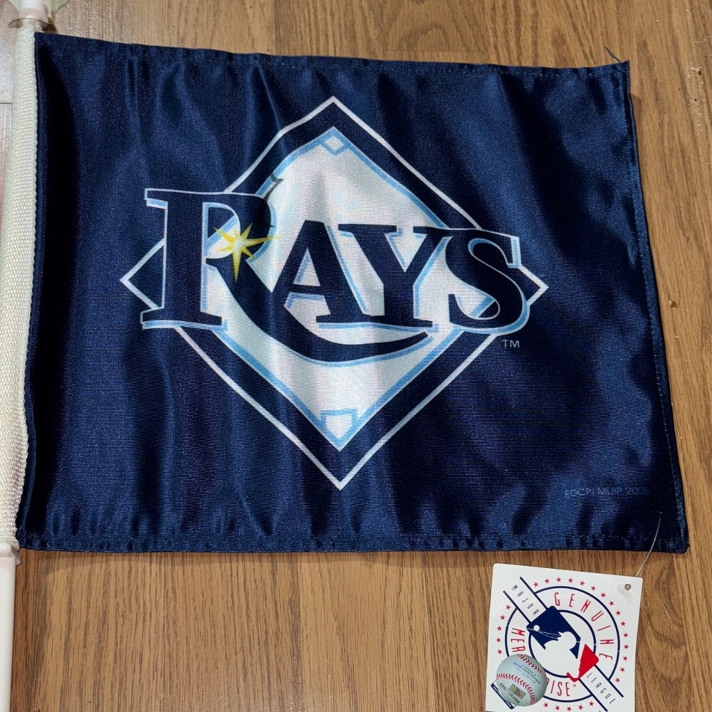 Tampa Bay Rays Navy Car Flag NWT